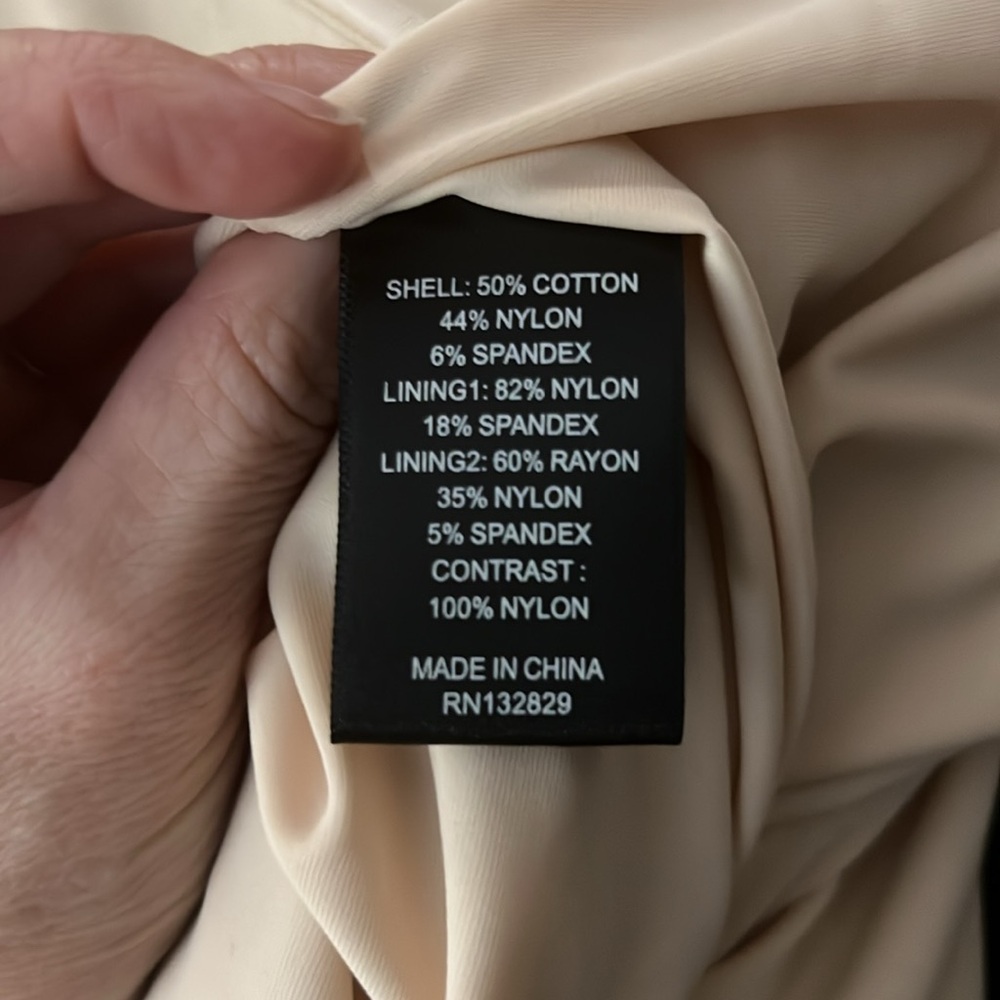 NWT Michael Costello X Revolve Braya Elegant Cream Strapless Mini Dress XS - Picture 13 of 15